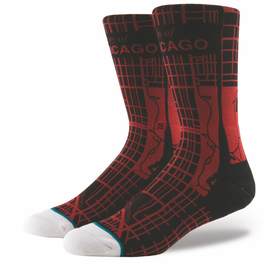 ソックス WINDY CITY M558C17WIN-BK/RD