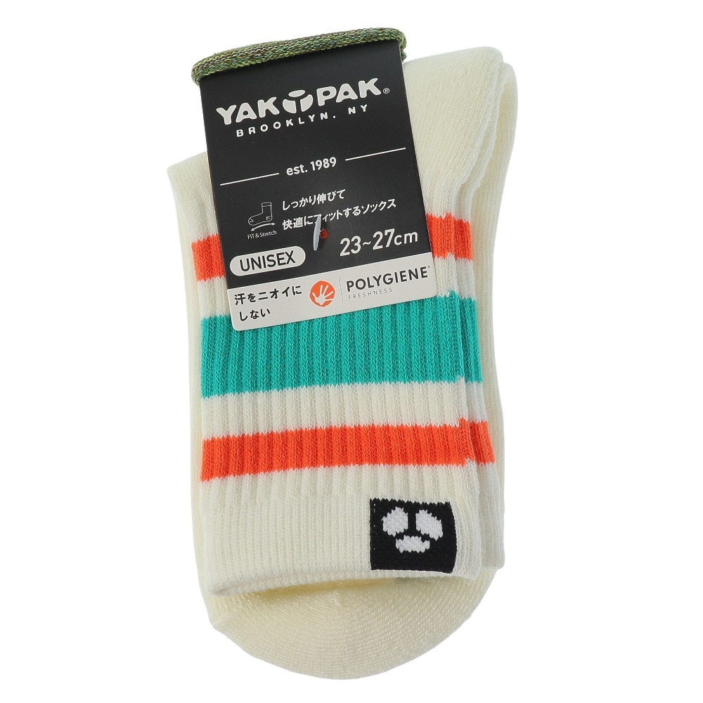 ヤックパック（YAK PAK）（メンズ、レディース）トップカラーライン ソックス 34F15506A