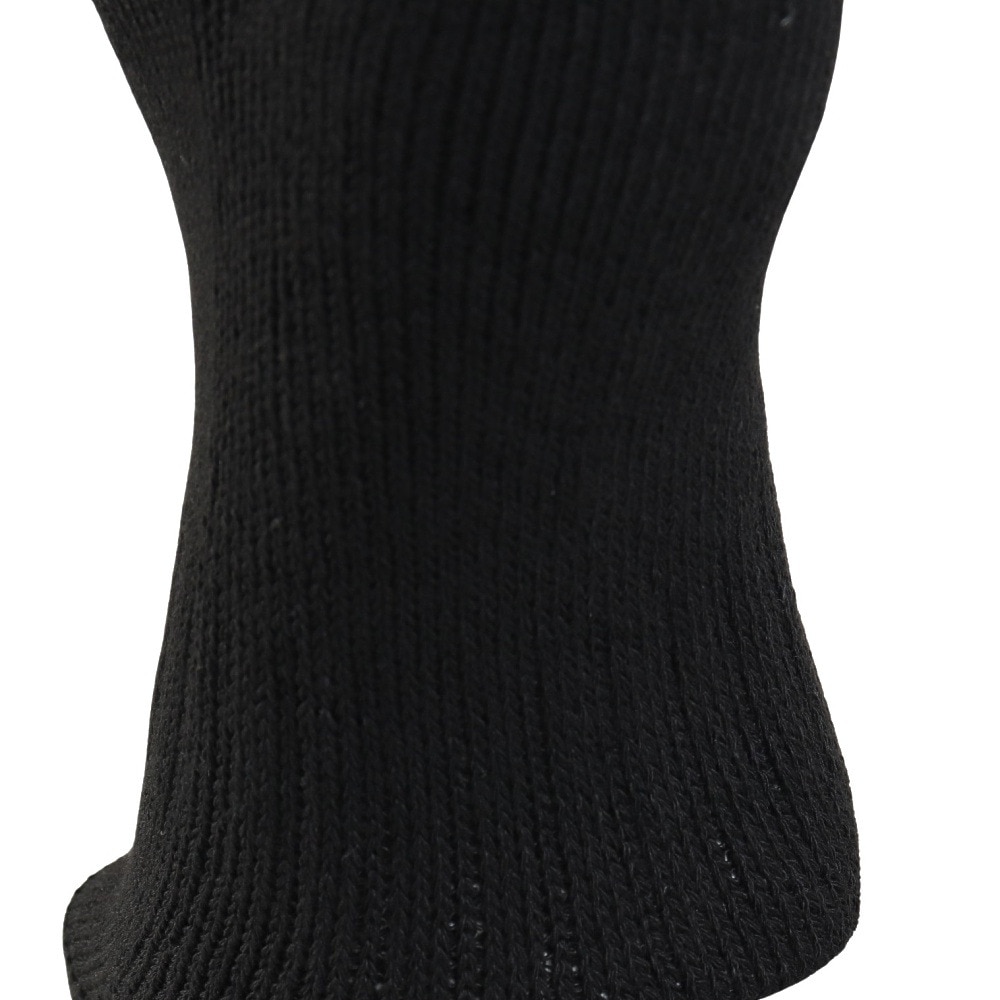 クー（Coo.）（メンズ）1足組 クルー丈 ラインソックス 894Q4GSA0049 BLK
