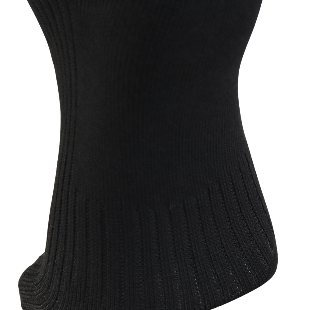 クー（Coo.）（メンズ）1足組 クルー丈 リブソックス 894Q4GSA0053 BLK
