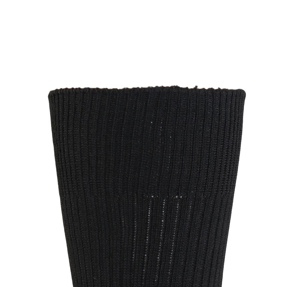 クー（Coo.）（メンズ）1足組 クルー丈 リブソックス 894Q4GSA0053 BLK