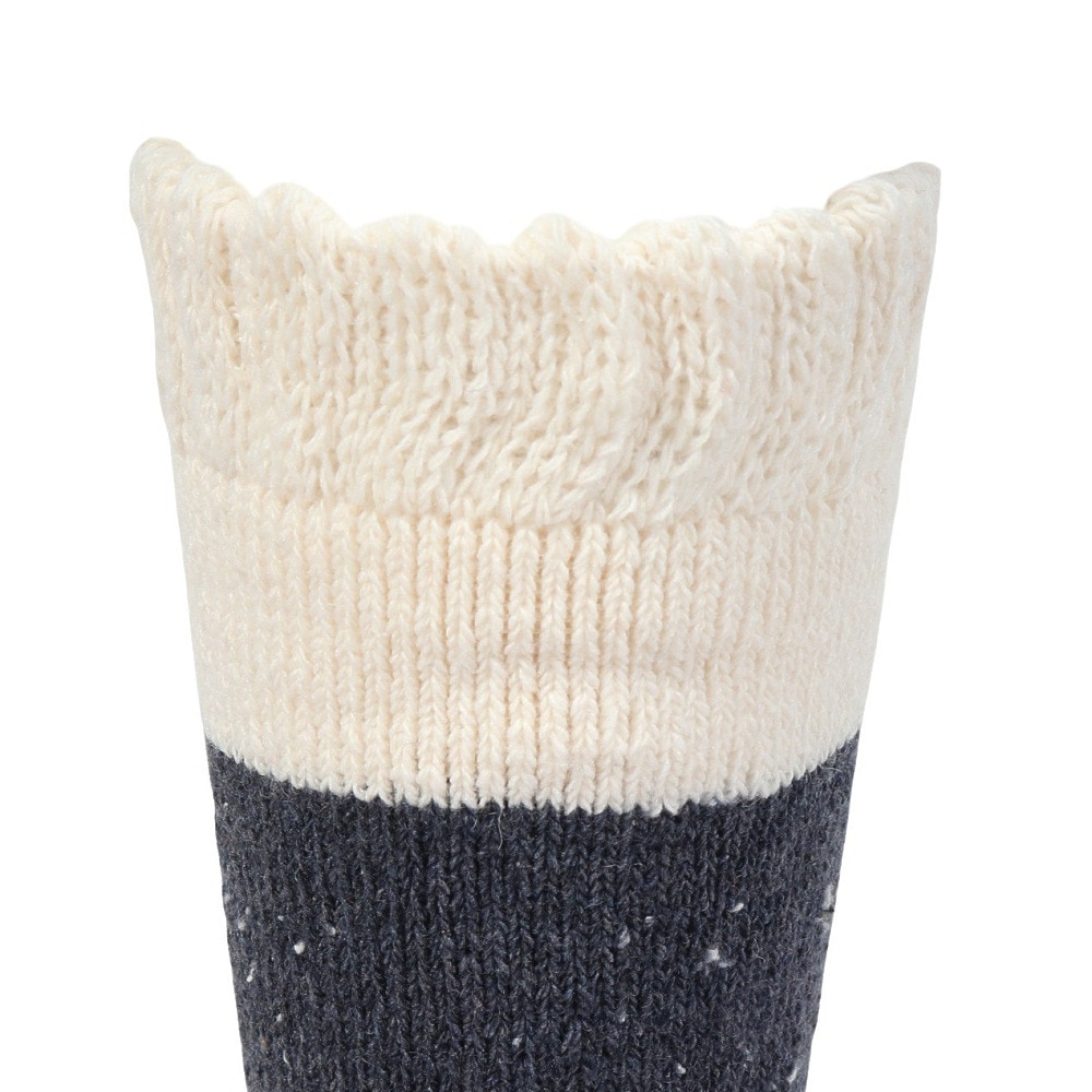 福助（メンズ）ルームソックス WARM HOME バイカラー クルー丈 3FR02W DGR 25cm