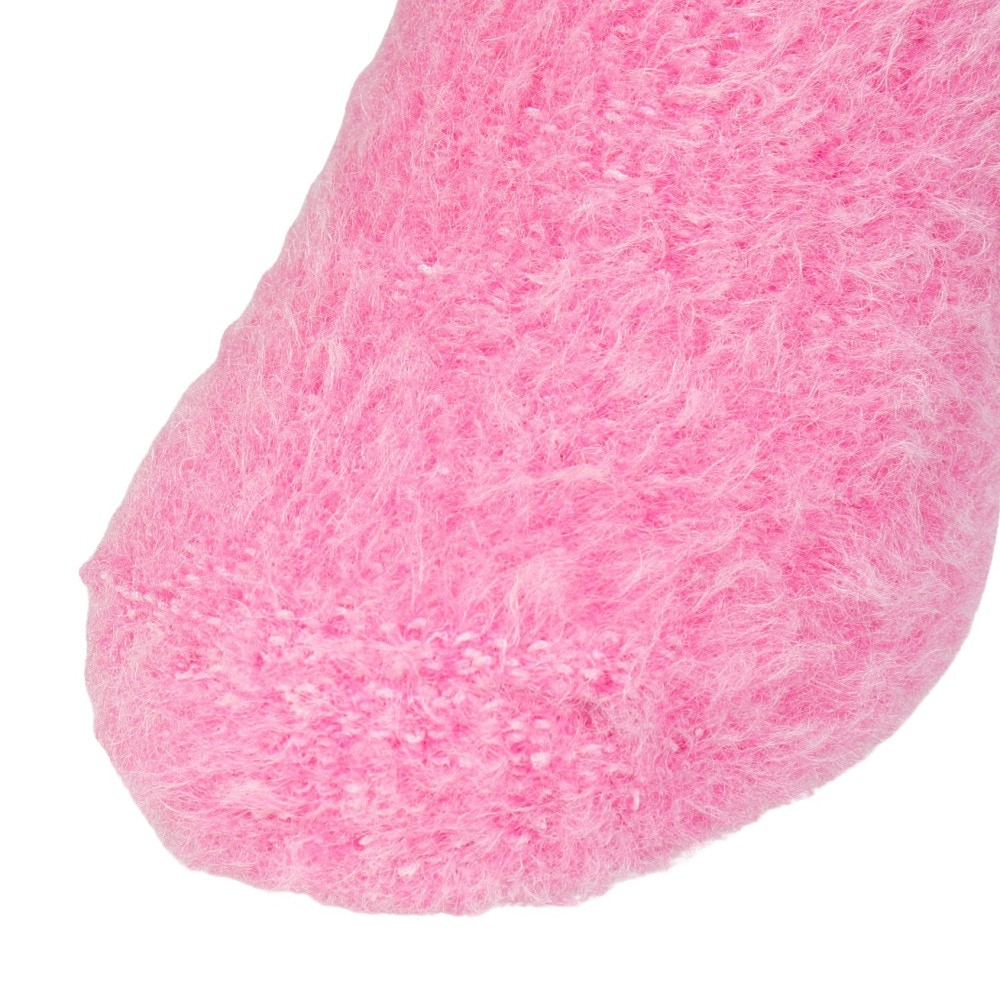 福助（メンズ）ルームソックス WARM HOME モヘア無地 ミドル丈 3FR05W PNK ピンク 25cm