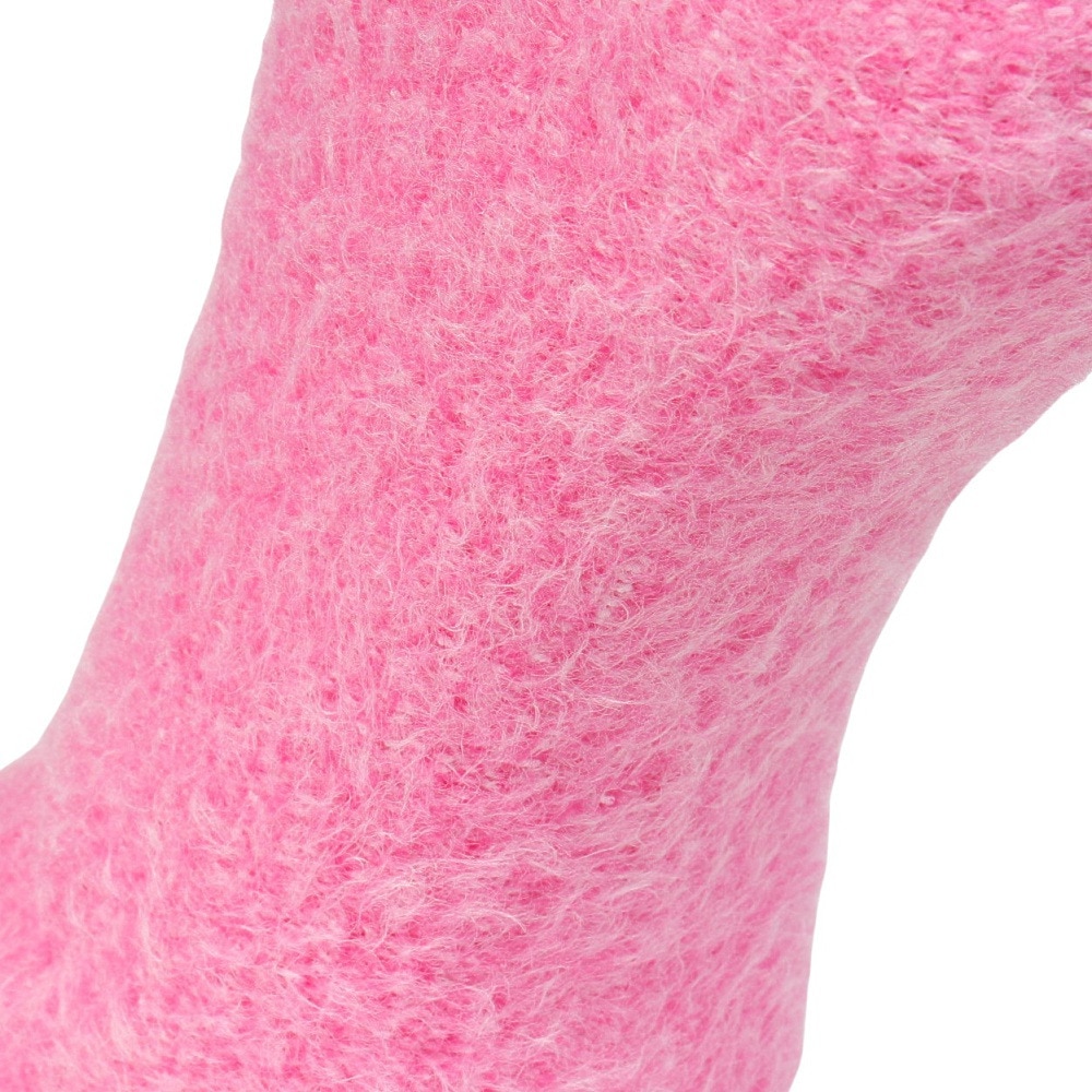 福助（メンズ）ルームソックス WARM HOME モヘア無地 ミドル丈 3FR05W PNK ピンク 25cm