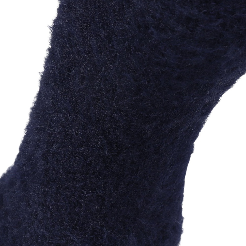 福助（メンズ）ルームソックス WARM HOME クルー丈 モヘヤ風 3FR06W BLU ネイビー 25㎝