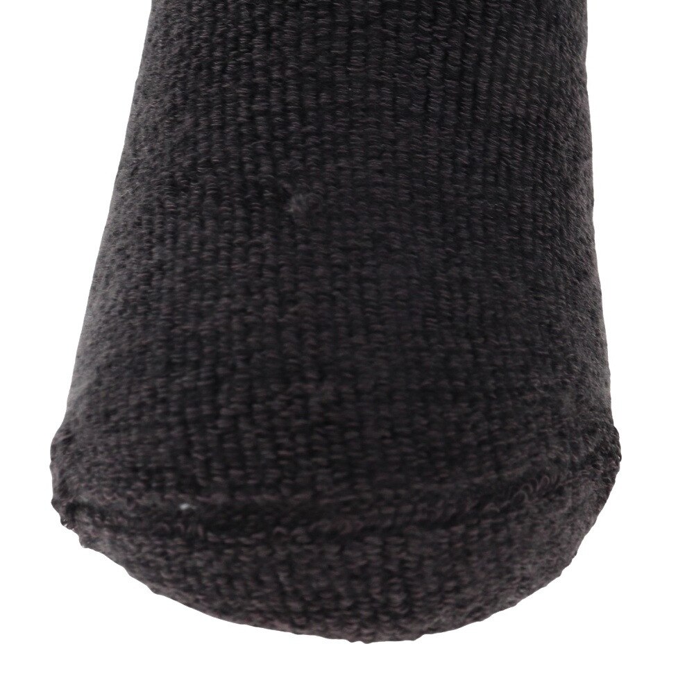 ノーブランド（NO BRAND）（メンズ）ショートソックス 超厚地パイル1足組 894NN2OK0425 BLK 25～28cm