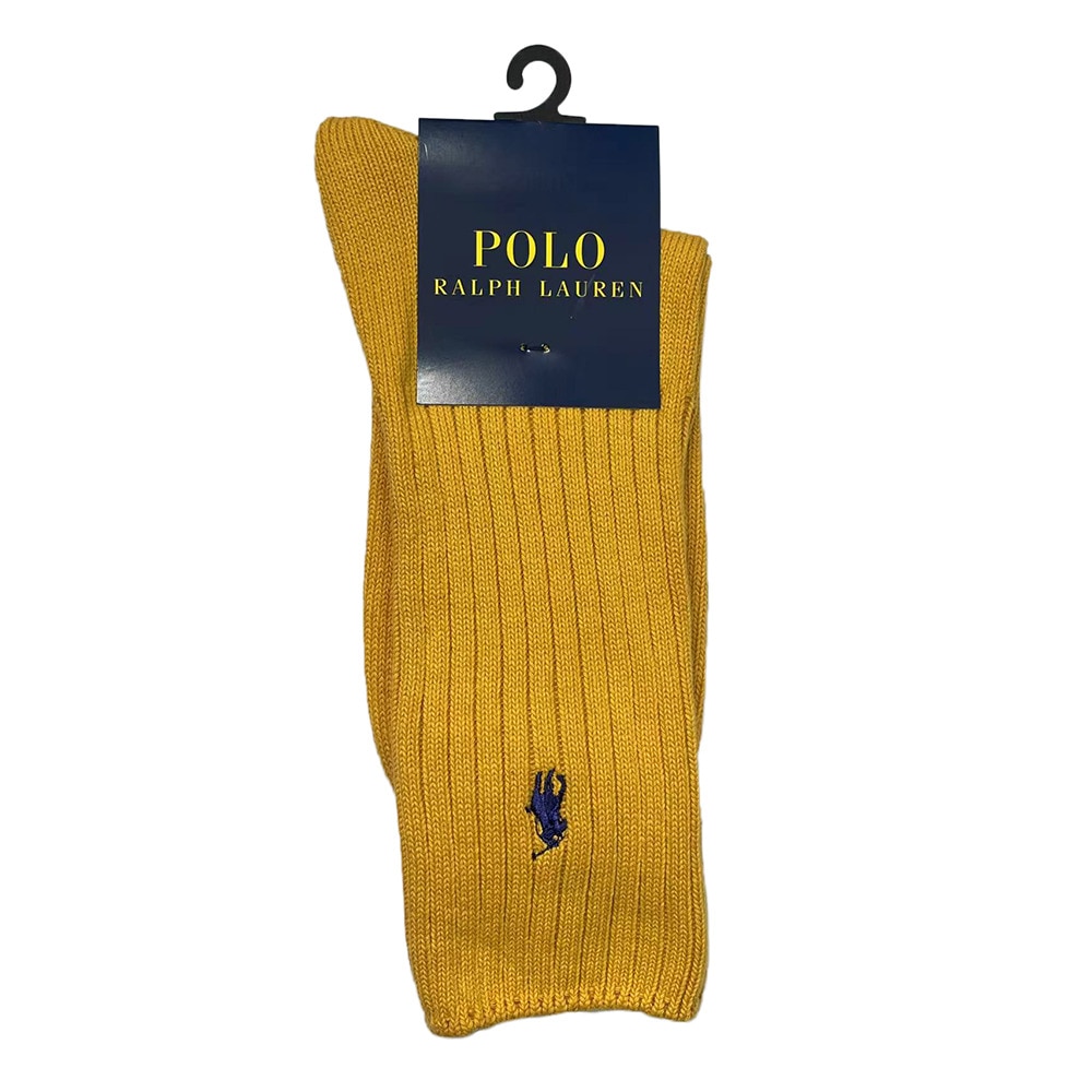 ポロ ラルフローレン（Polo Ralph Lauren）（メンズ）リブ無地ソックス 2012-650-45 イエロー