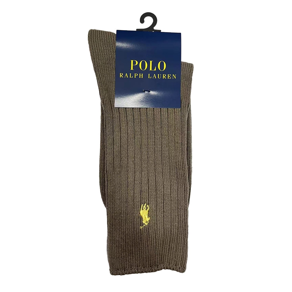 ポロ ラルフローレン（Polo Ralph Lauren）（メンズ）リブ無地ソックス 2012-650-54 ダークブラウン