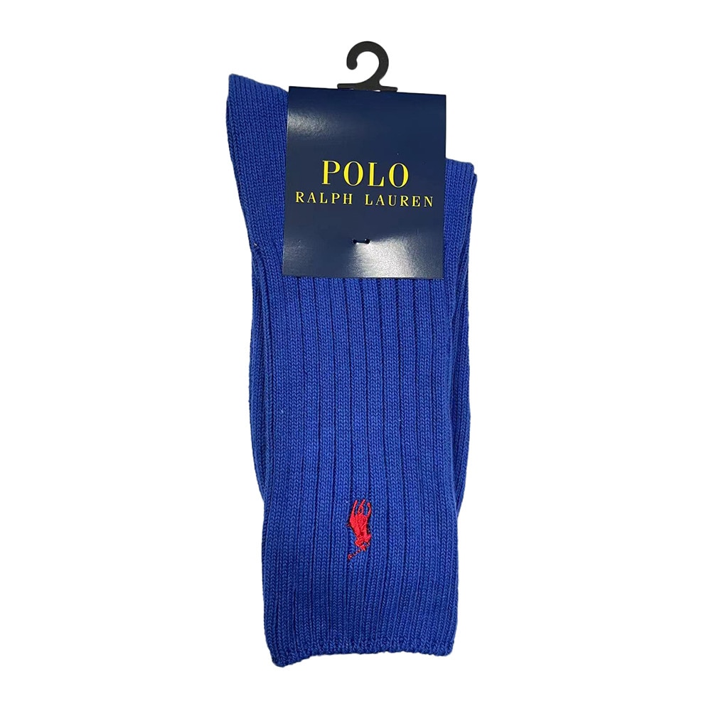 ポロ ラルフローレン（Polo Ralph Lauren）（メンズ）リブ無地ソックス 2012-650-65 ブルー