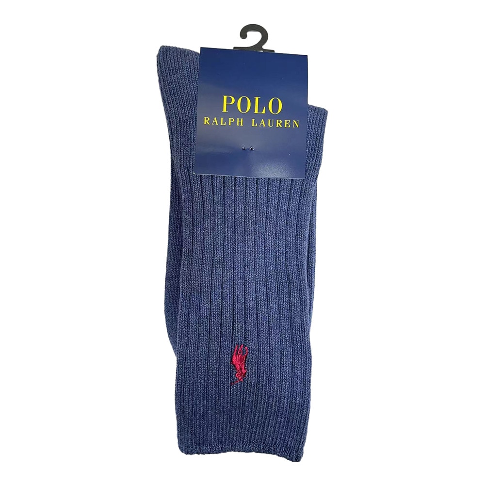 ポロ ラルフローレン（Polo Ralph Lauren）（メンズ）リブ無地ソックス 2012-650-67 ダークブルー