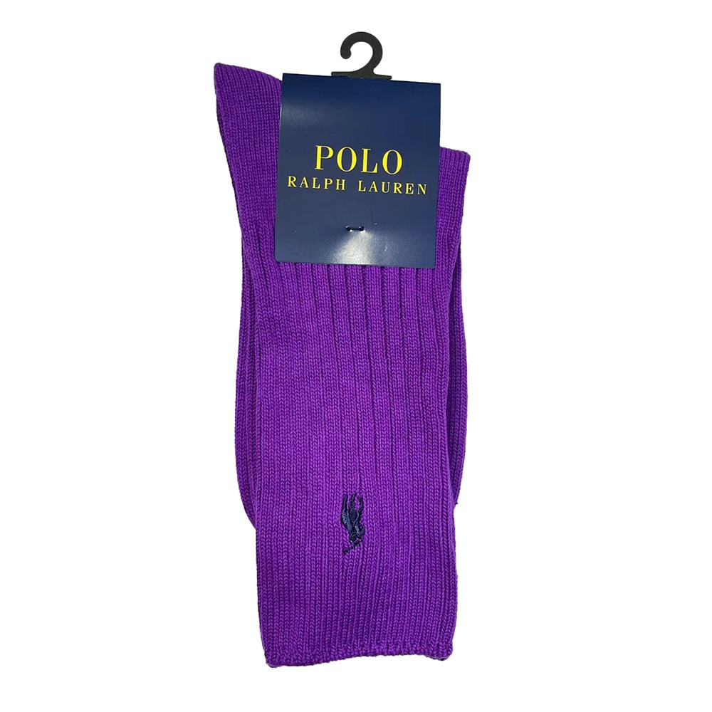 ポロ ラルフローレン（Polo Ralph Lauren）（メンズ）リブ無地ソックス 2012-650-75 ライラック