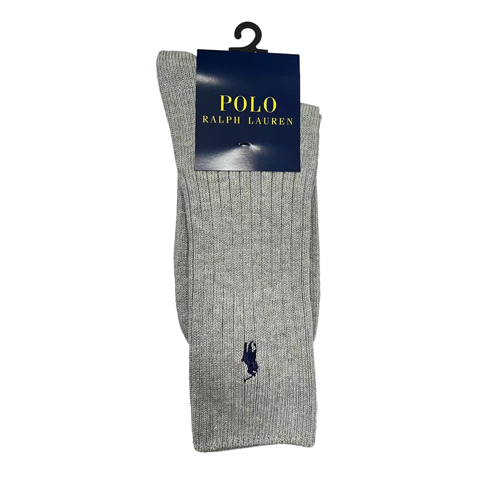 ポロ ラルフローレン（Polo Ralph Lauren）（メンズ）リブ無地ソックス 2012-650-93 ライトグレー