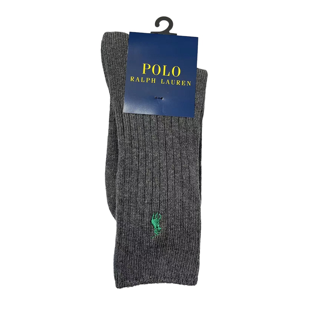 ポロ ラルフローレン（Polo Ralph Lauren）（メンズ）リブ無地ソックス 2012-650-97 チャコールグレー