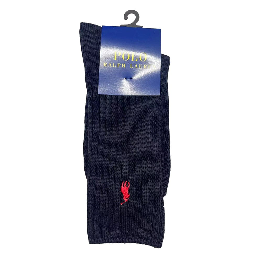 ポロ ラルフローレン（Polo Ralph Lauren）（メンズ）リブ無地ソックス 2012-650-98 ブラック