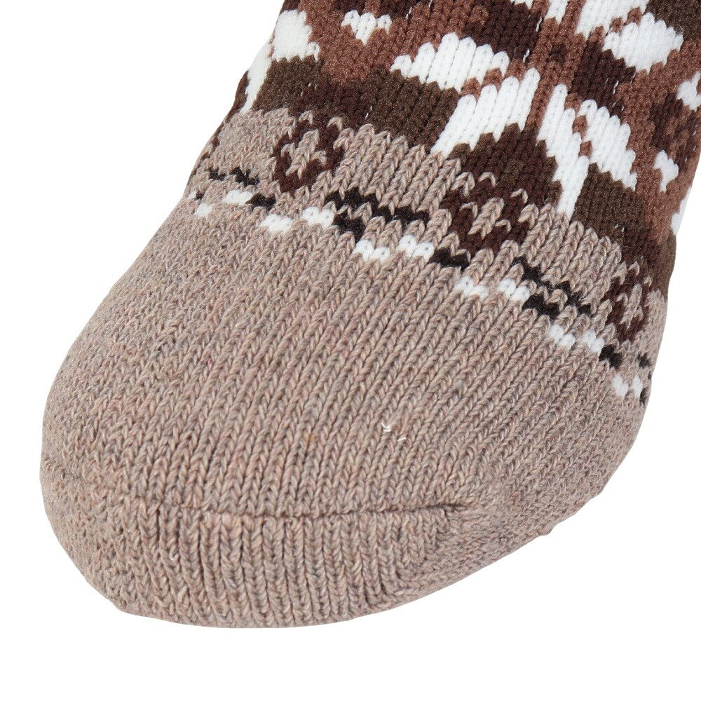 福助（メンズ）ルームソックス WARM HOME ショート丈 3FR01W BEG ベージュ 25cm