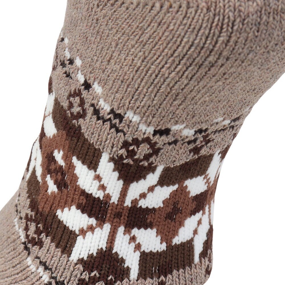 福助（メンズ）ルームソックス WARM HOME ショート丈 3FR01W BEG ベージュ 25cm