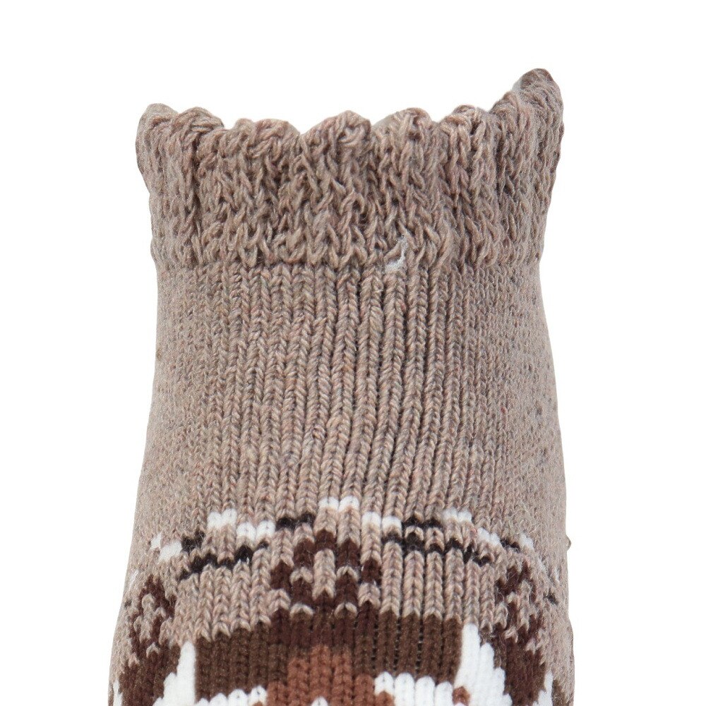 福助（メンズ）ルームソックス WARM HOME ショート丈 3FR01W BEG ベージュ 25cm