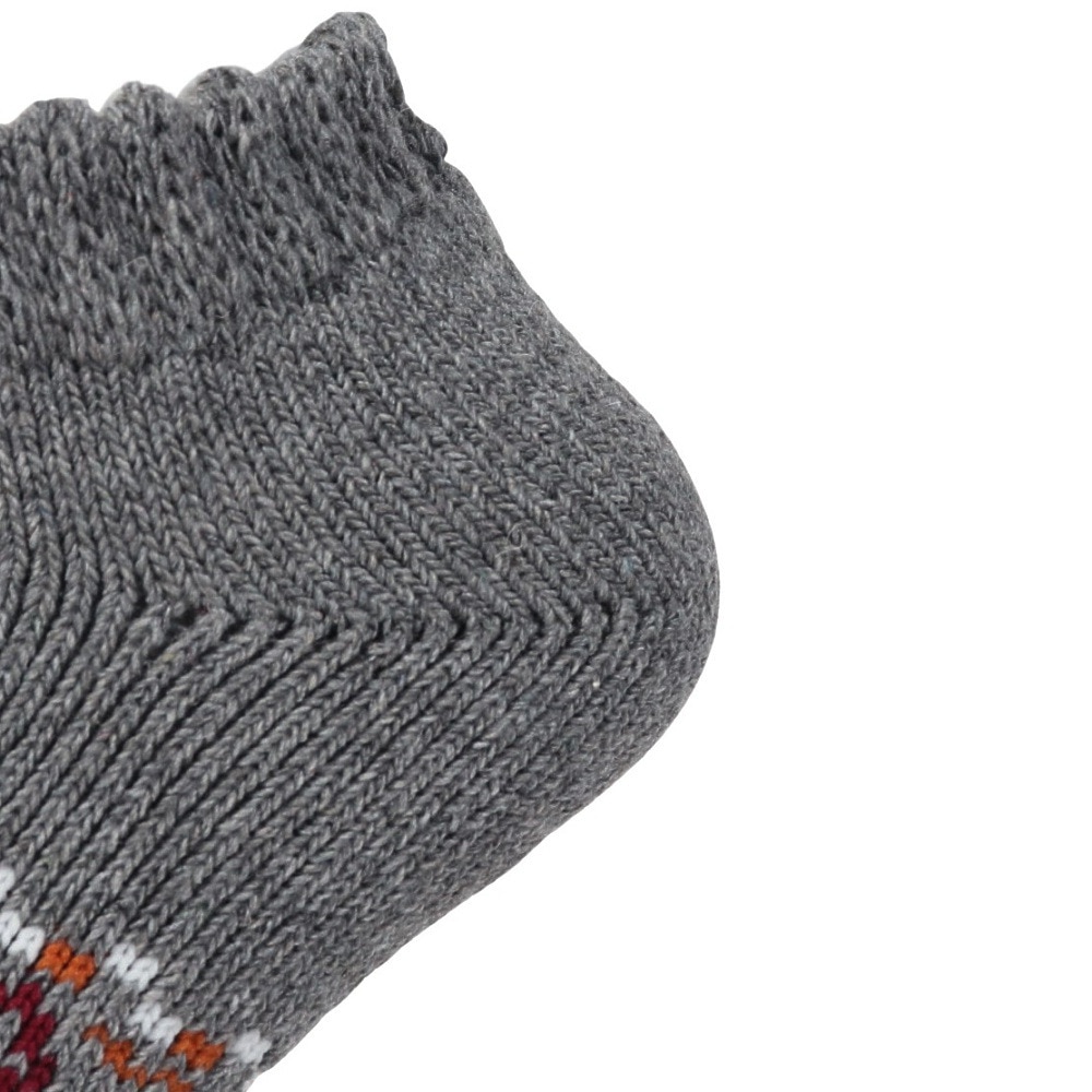福助（メンズ）ルームソックス WARM HOME ショート丈 3FR01W GRYk グレー 25cm