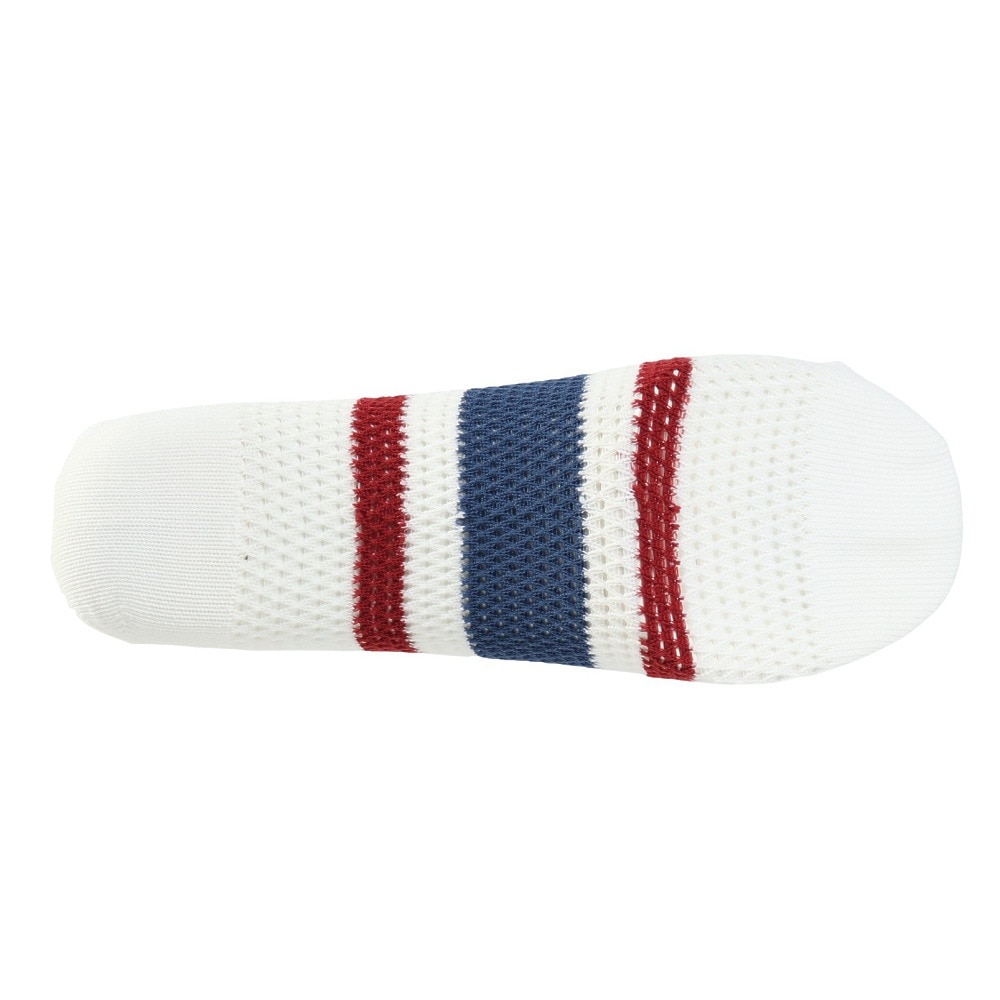 ヤックパック（YAK PAK）（メンズ）靴下 刺繍ライン SH ショートソックス オフホワイト 25-27センチ 34E15501A 抗菌防臭 メッシュ おしゃれ 普段使い