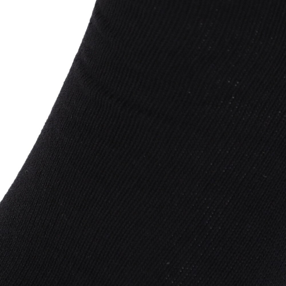 福助（メンズ）ふくらし 5本指 ボーダー ソックス 37779 BLK