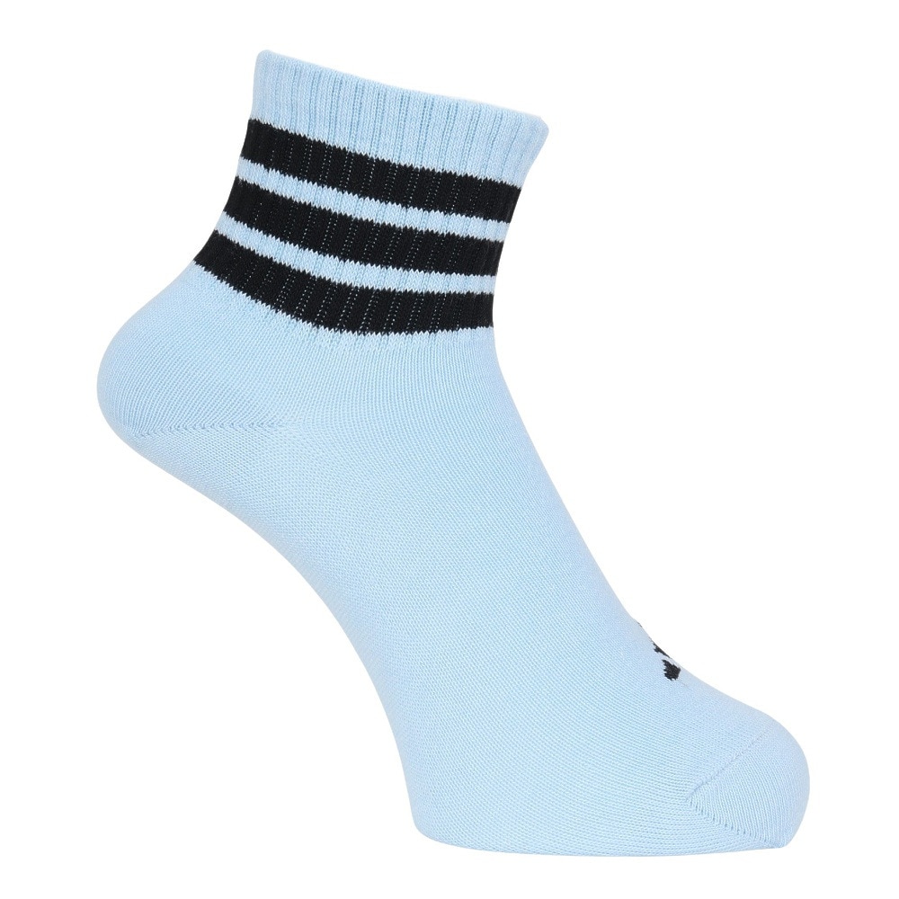 アディダス（adidas）（レディース）靴下 アンクルソックス 水色 Sサイズ ODV76-KK8024 ソックス スポーツ ジム 大人用