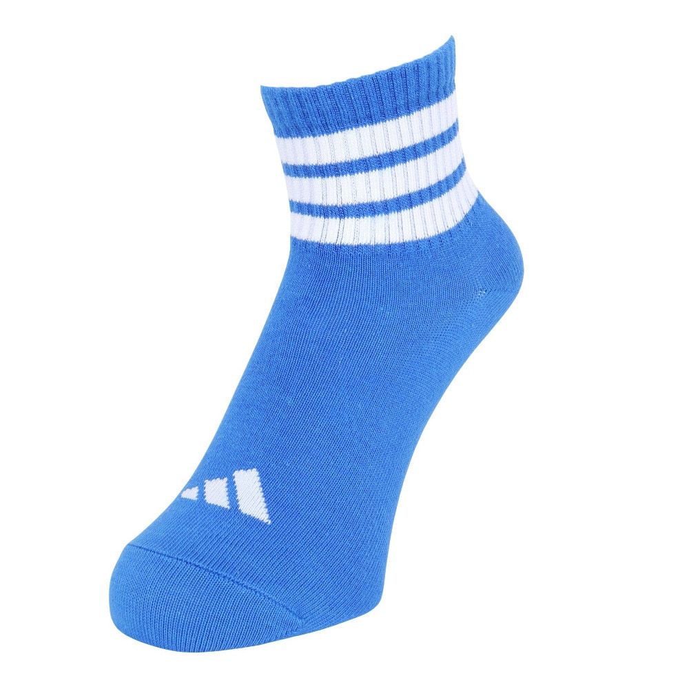 アディダス（adidas）（レディース）靴下 アンクルソックス 青 Sサイズ ODV77-KK8025 ソックス スポーツ ジム 大人用