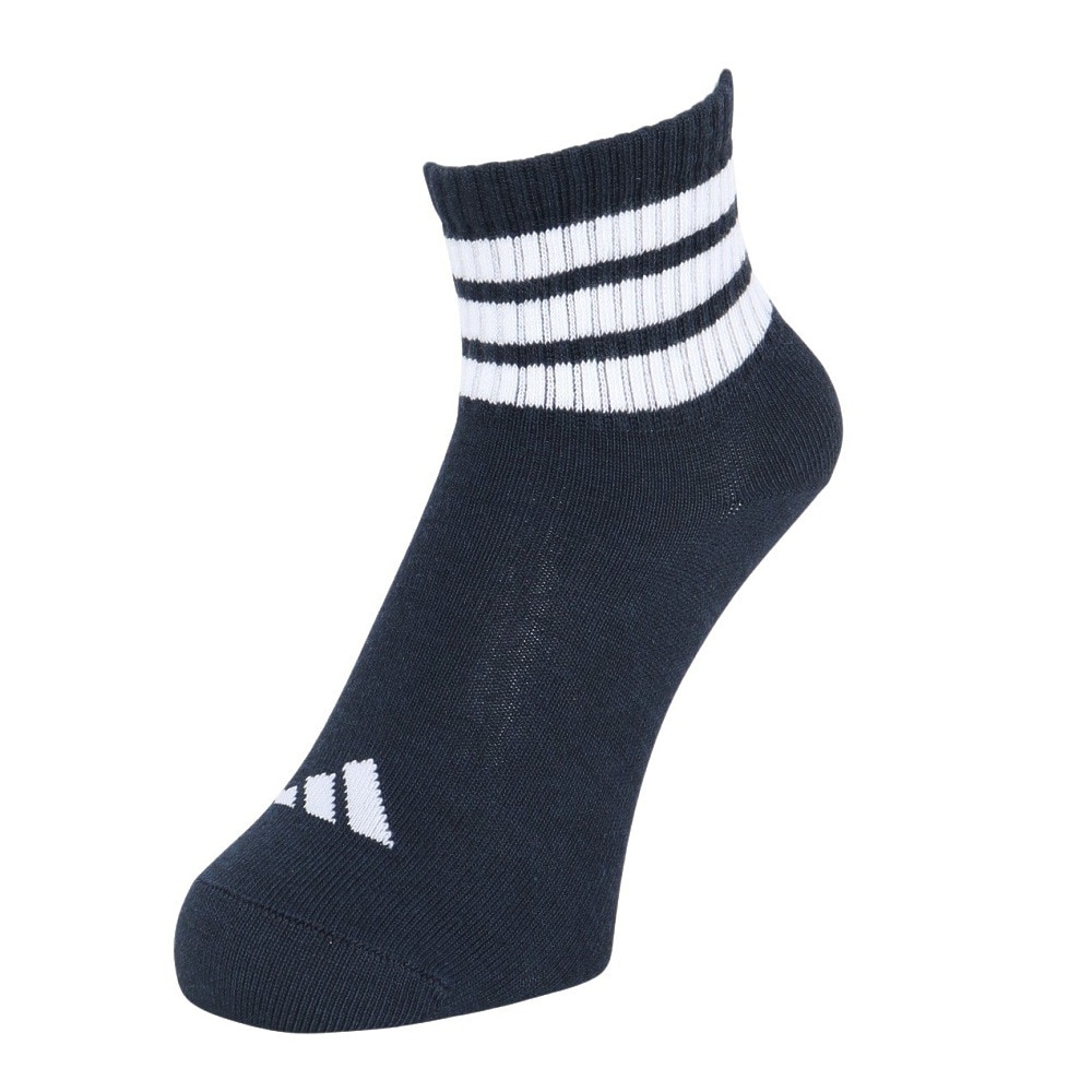 アディダス（adidas）（レディース）ソックス 靴下 1P 3STSOCKSBLACK ODV78-KK8026