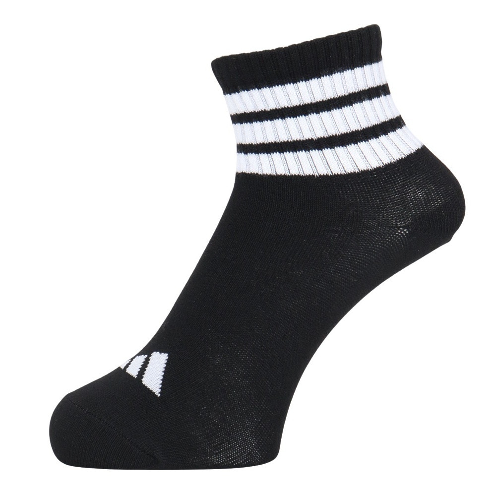 アディダス（adidas）（レディース）ソックス 靴下 1P 3STSOCKSBLACK ODV85-KK8033