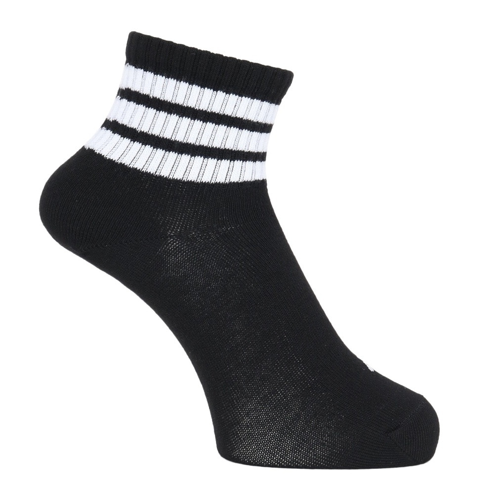 アディダス（adidas）（レディース）ソックス 靴下 1P 3STSOCKSBLACK ODV85-KK8033