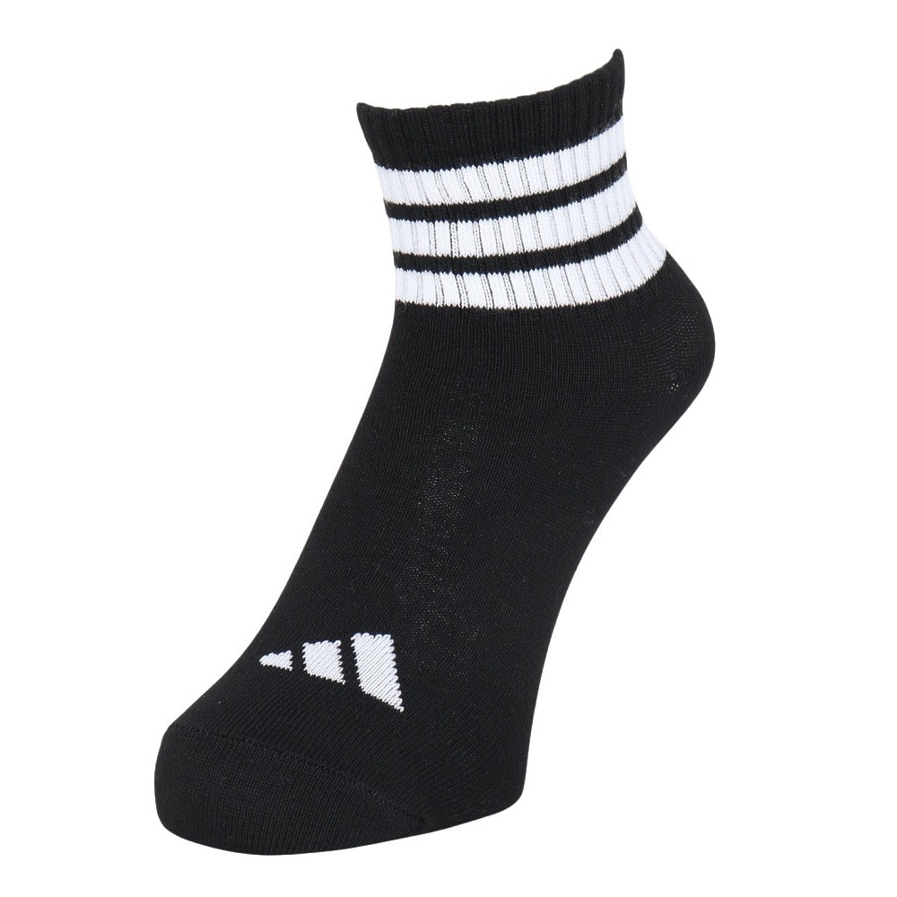 アディダス（adidas）（レディース）ソックス 靴下 1P 3STSOCKSBLACK ODV85-KK8033