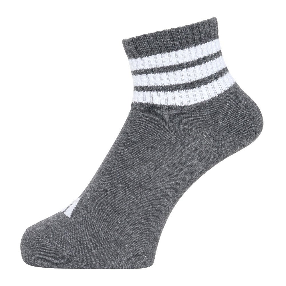 アディダス（adidas）（レディース）ソックス 靴下 1P 3ST SOCKSGREY OEI19-KL0878