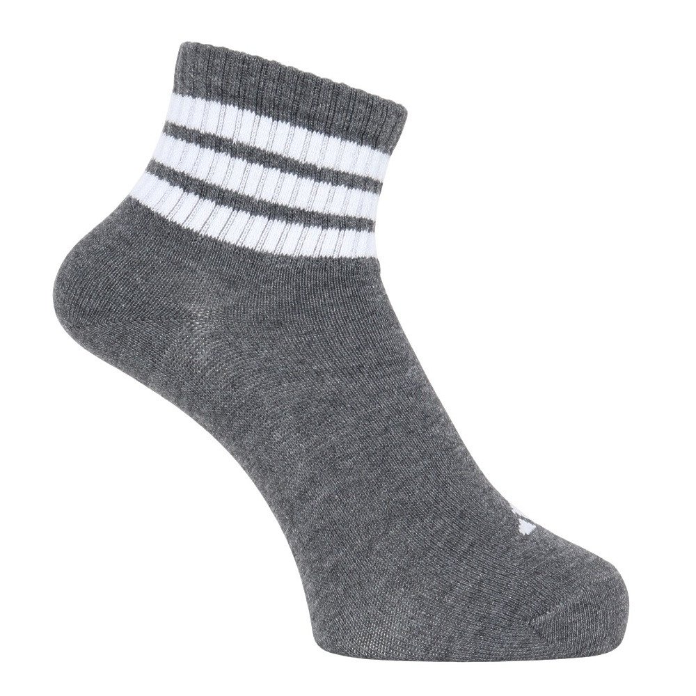 アディダス（adidas）（レディース）ソックス 靴下 1P 3ST SOCKSGREY OEI19-KL0878