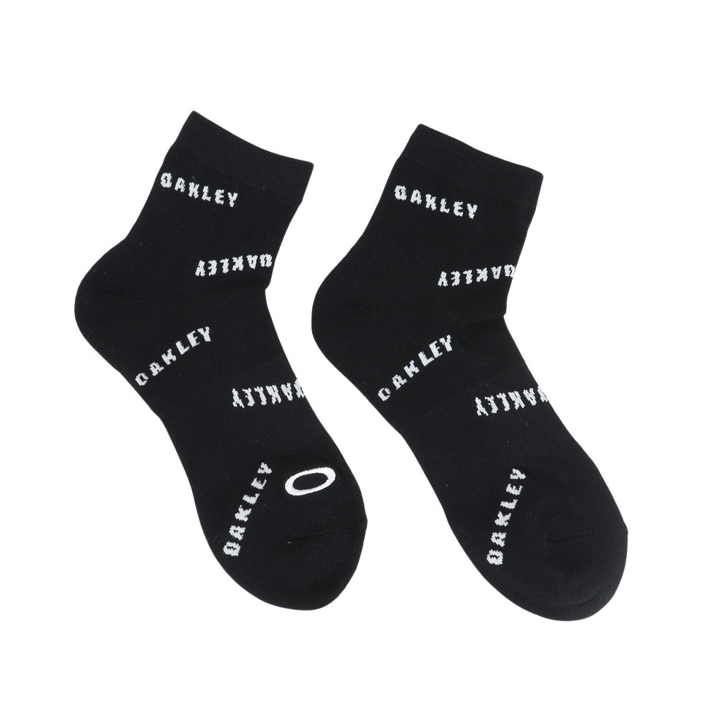 オークリー（OAKLEY）（レディース）靴下 ショートソックス 黒 23-25cm FOS901797-00G ソックス ショート丈 消臭