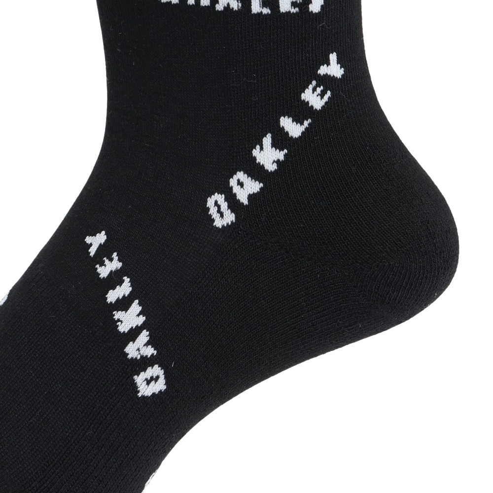 オークリー（OAKLEY）（レディース）靴下 ショートソックス 黒 23-25cm FOS901797-00G ソックス ショート丈 消臭