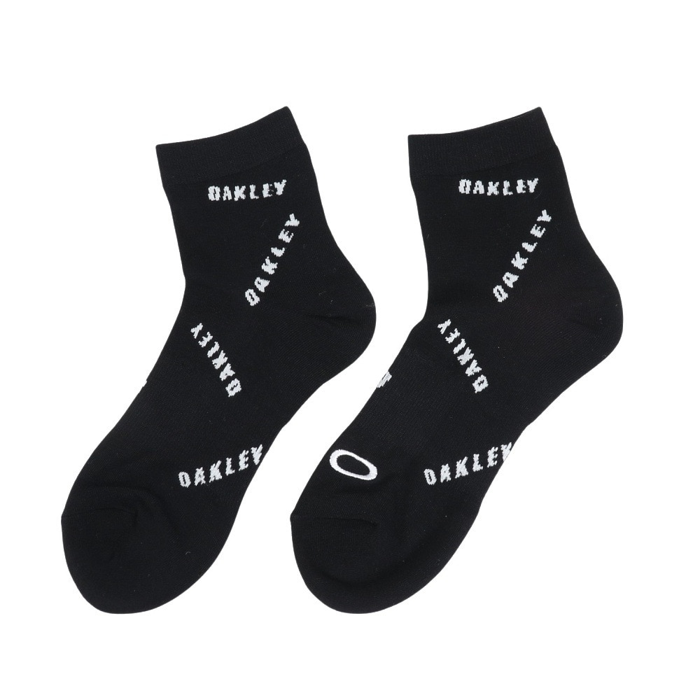 オークリー（OAKLEY）（レディース）靴下 ショートソックス 黒 23-25cm FOS901797-00G ソックス ショート丈 消臭