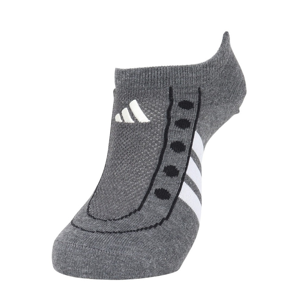 アディダス（adidas）（レディース）ソックス 靴下 1P SNEAKERSOCKSGREY グレー Sサイズ OEI18-KL0877 カジュアル ファッション