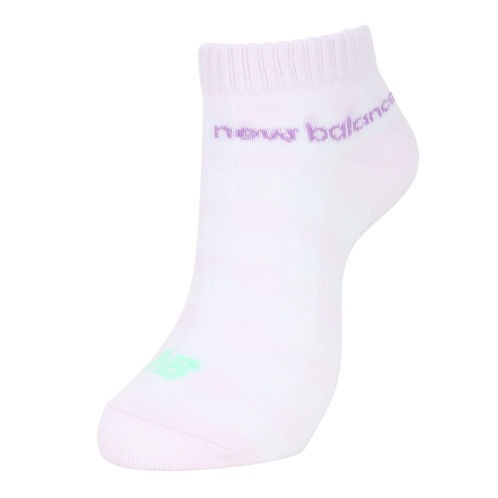 ニューバランス（new balance）（キッズ）ガールズ アンクルチェックソックス 2足組 LAS45710AS3