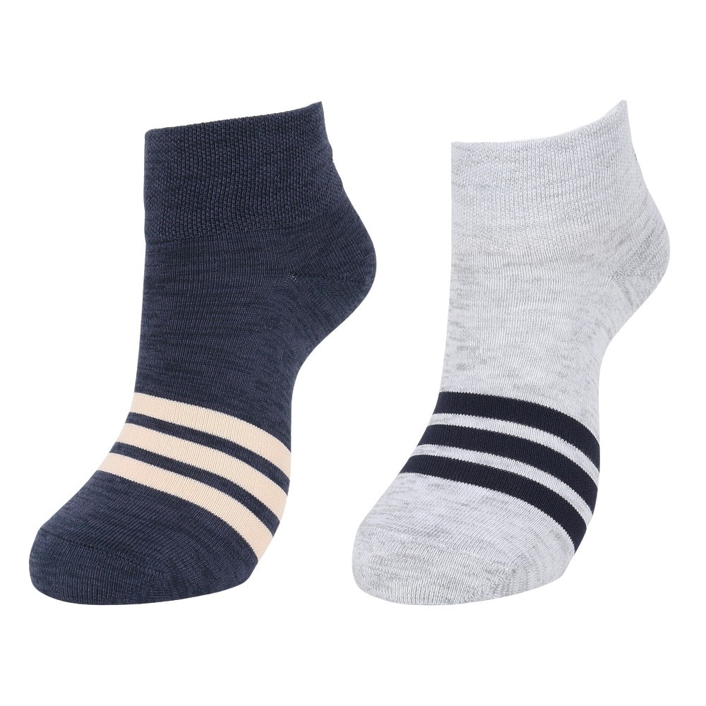アディダス（adidas）（レディース）ソックス 靴下 2足組 2P SOCKSSOCKSLGTGRE ODW20-KK8068