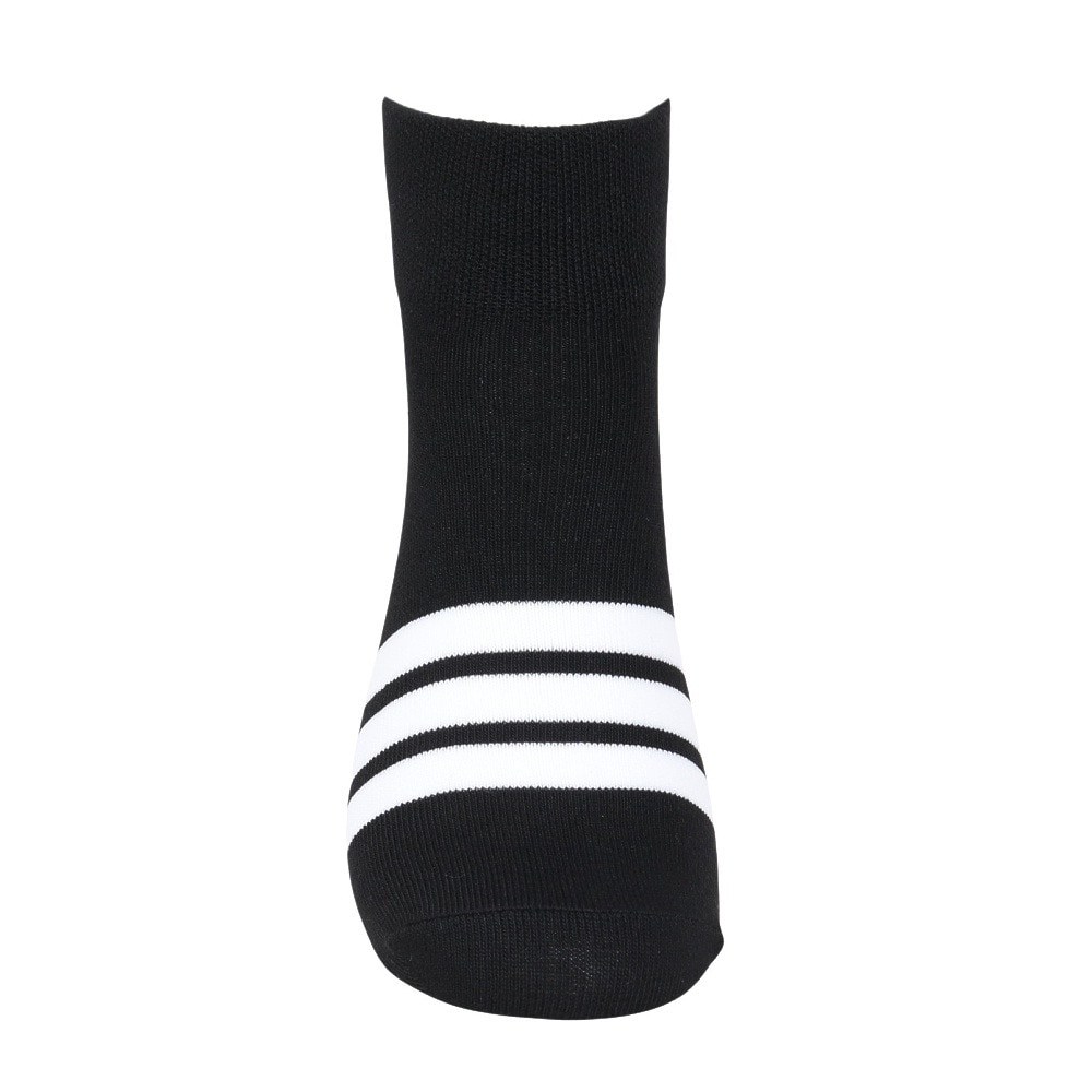 アディダス（adidas）（レディース）ソックス 靴下 2足組 2P SOCKSSOCKSBLACK 黒/グレー Sサイズ(23-25cm) ODW21-KK8069 ショート丈 セット