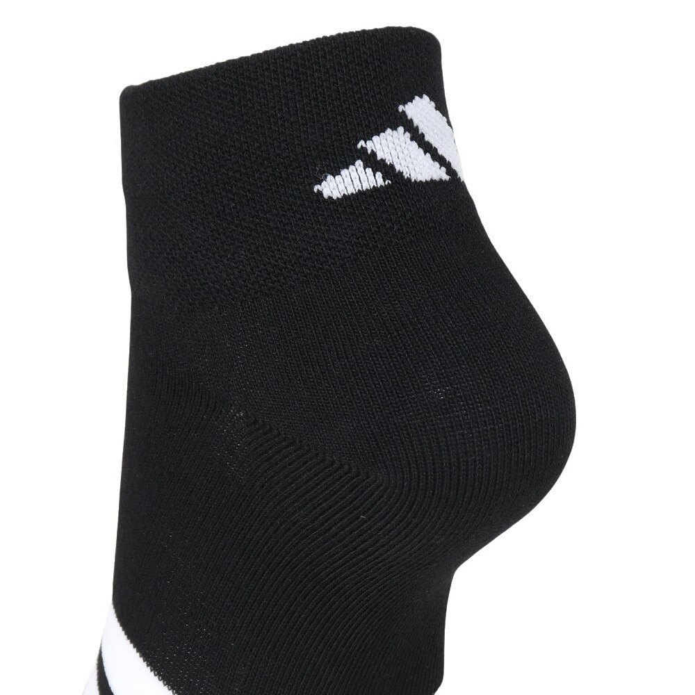 アディダス（adidas）（レディース）ソックス 靴下 2足組 2P SOCKSSOCKSBLACK 黒/グレー Sサイズ(23-25cm) ODW21-KK8069 ショート丈 セット