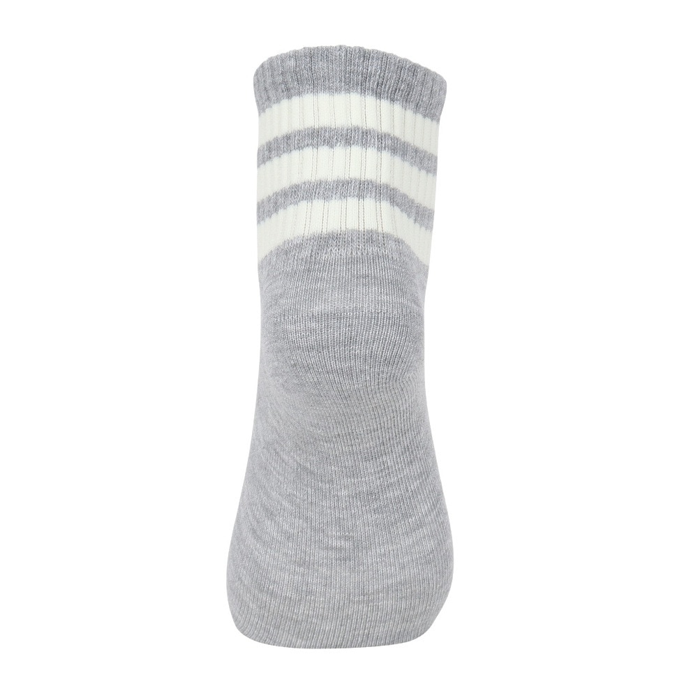 アディダス（adidas）（レディース）ソックス 靴下 2足組 2P SOCKSSOCKSLGTGRE 黒/グレー Sサイズ (23-25cm) ODW23-KK8071 ショート丈 セット