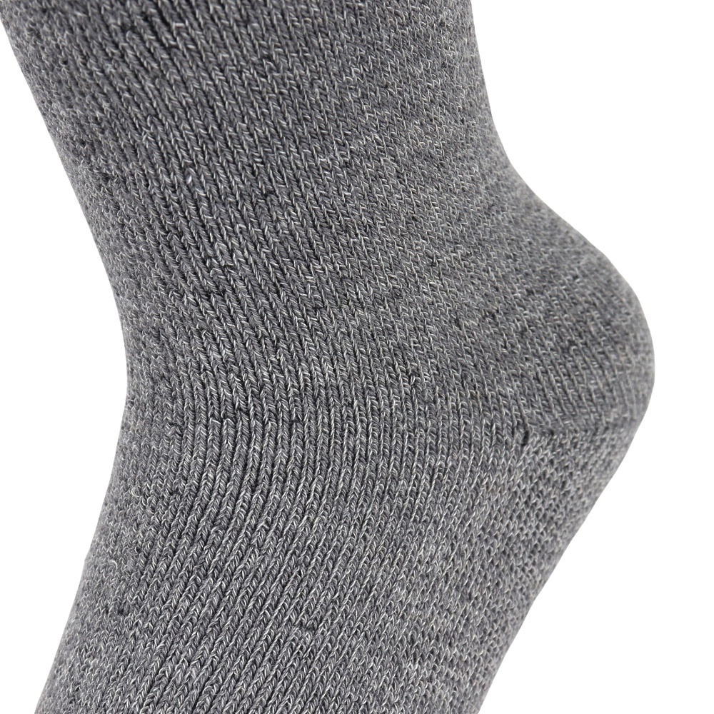 エアボーン（ARBN）（レディース）ヒートクロス クルーソックス 雪 GRY/CGY 2足組 AB43AC1599 GRY22 防寒