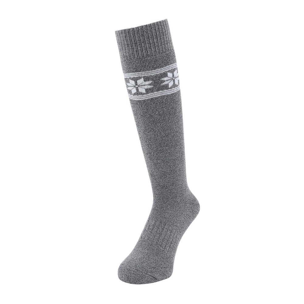 クー（Coo.）（レディース）ヒートクロス クルーソックス 2足組 GRYCGYユキ2 895Q4GSA0011 GRY22 22-25cm 抗菌防臭
