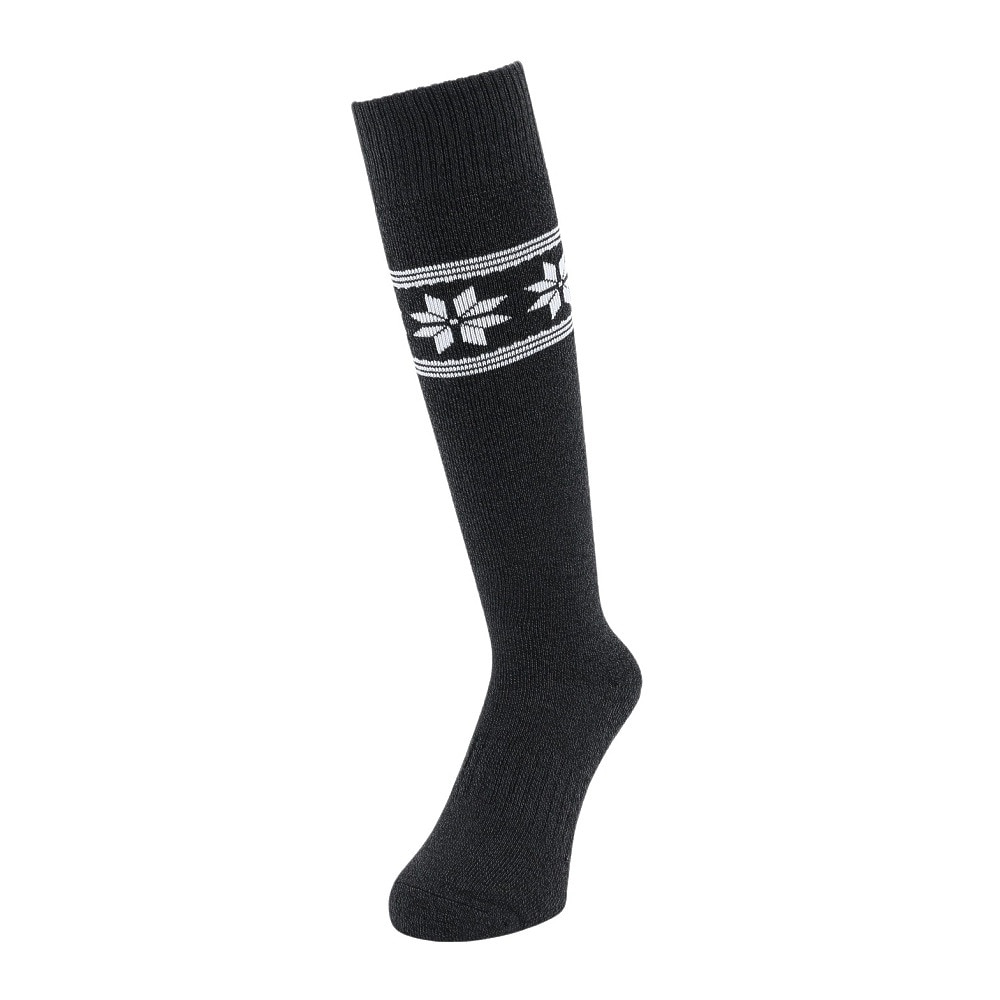 クー（Coo.）（レディース）ヒートクロス クルーソックス 2足組 GRYCGYユキ2 895Q4GSA0011 GRY22 22-25cm 抗菌防臭