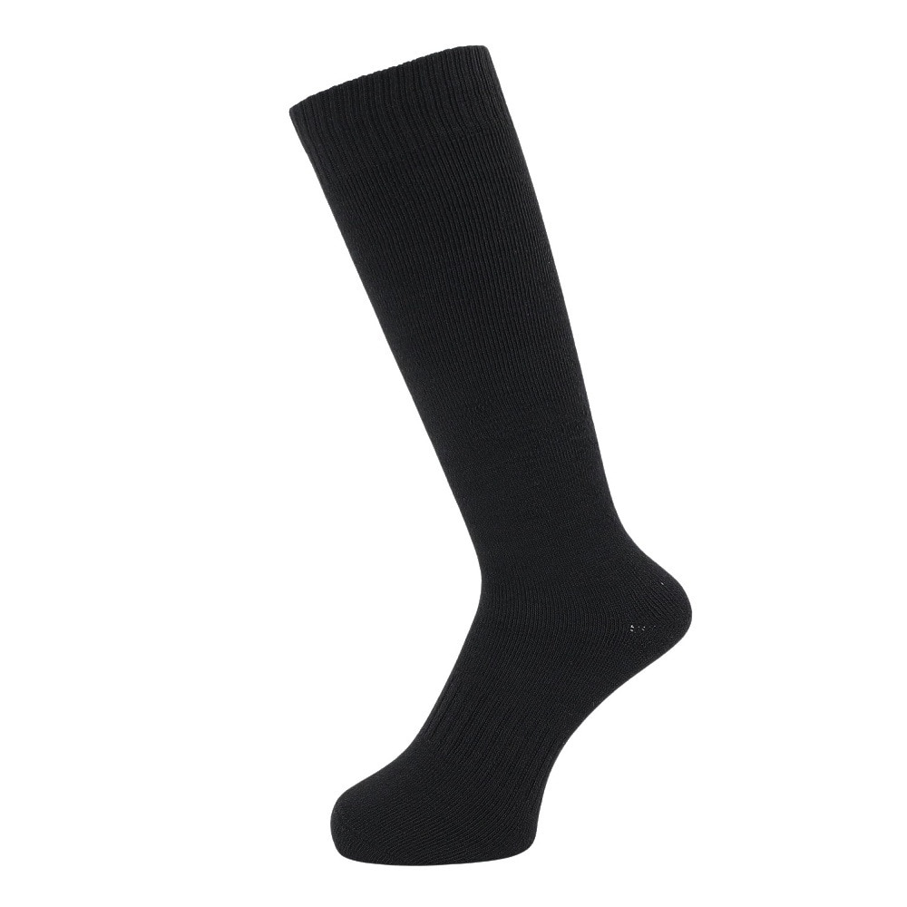クー（Coo.）（レディース）ヒートクロス 2足組 クルー丈 無地ソックス 895Q4GSA0012 BLK22 22-25cm 抗菌防臭