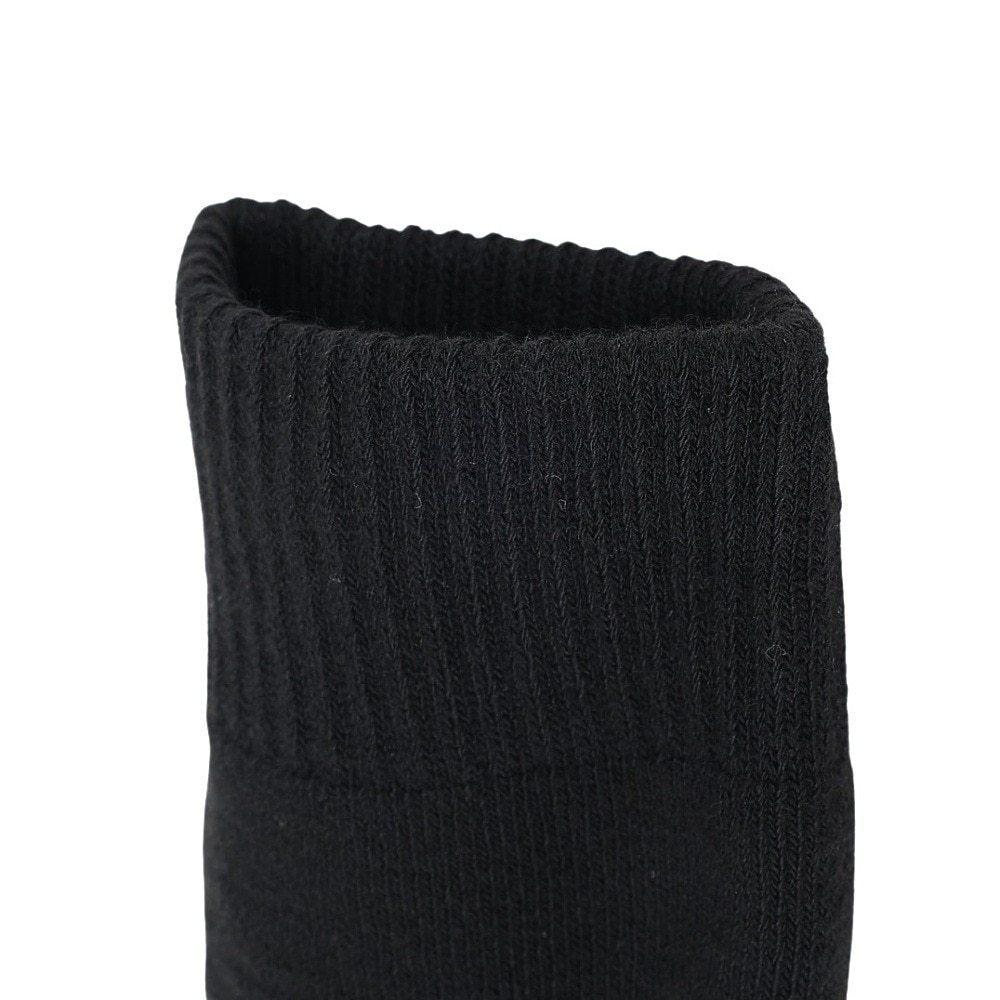 クー（Coo.）（レディース）ヒートクロス 2足組 クルー丈 無地ソックス 895Q4GSA0012 BLK22 22-25cm 抗菌防臭