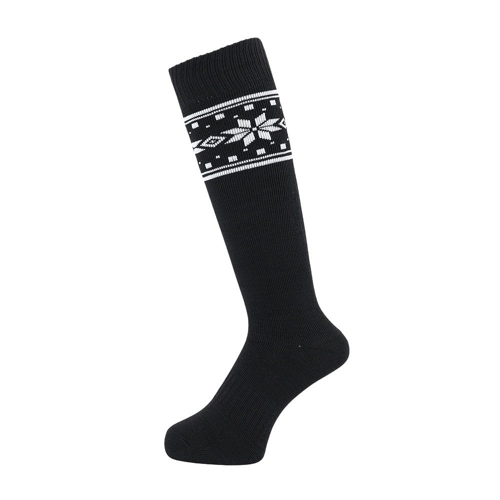 クー（Coo.）（レディース）ヒートクロス クルーソックス 2足組 NVYBLKユキ3 895Q4GSA0013 NVY22 22-25cm 抗菌防臭