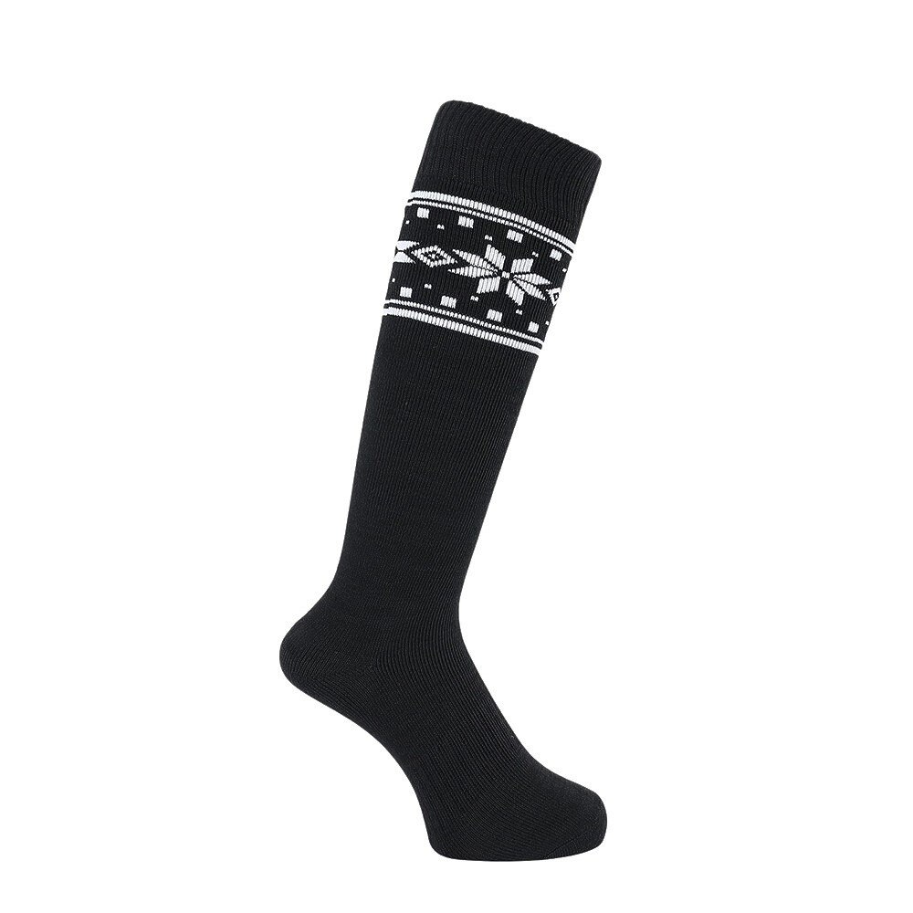 クー（Coo.）（レディース）ヒートクロス クルーソックス 2足組 NVYBLKユキ3 895Q4GSA0013 NVY22 22-25cm 抗菌防臭