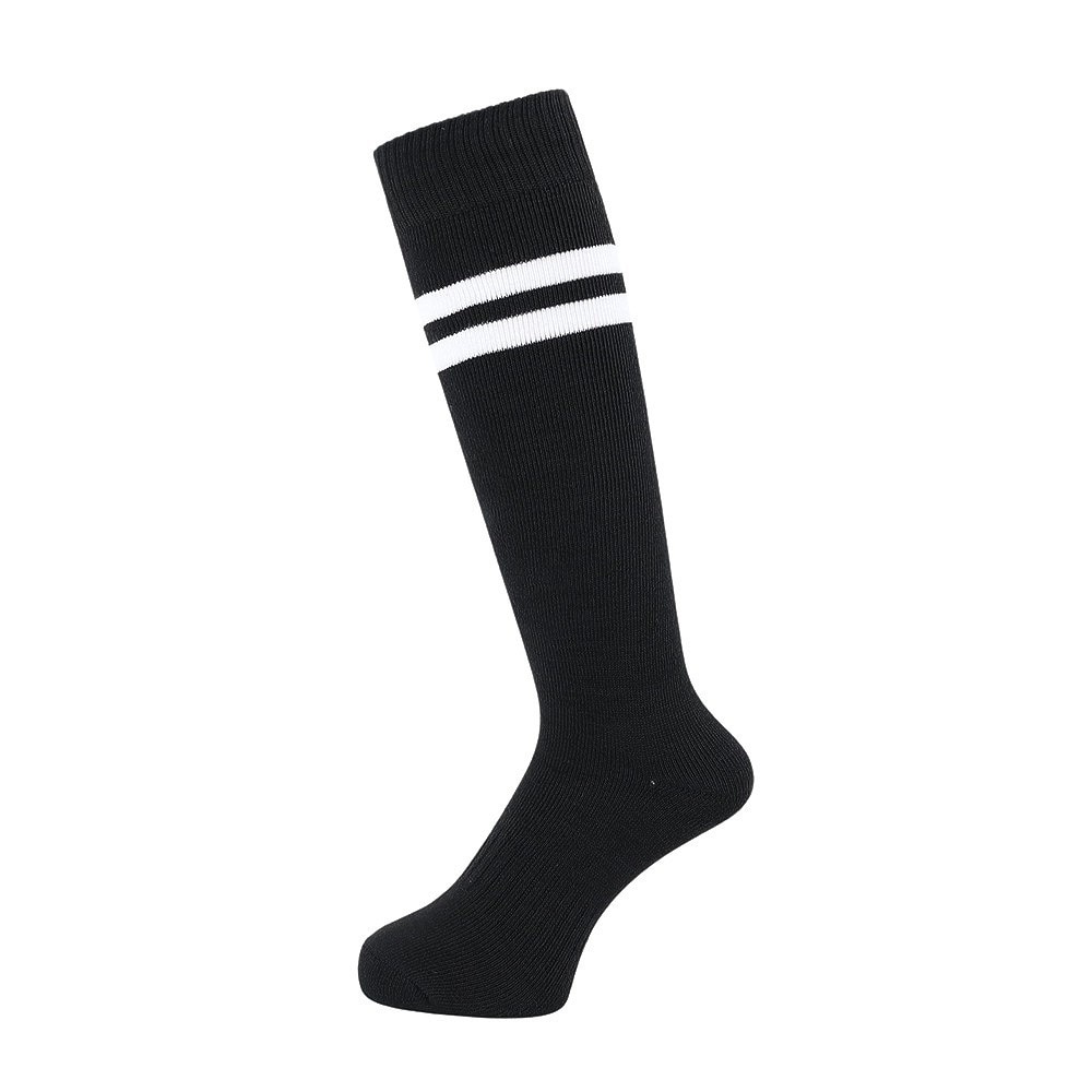 クー（Coo.）（レディース）ヒートクロス クルーソックス 2足組 NVYBLKライン 895Q4GSA0014 NVY22 22-25cm 抗菌防臭