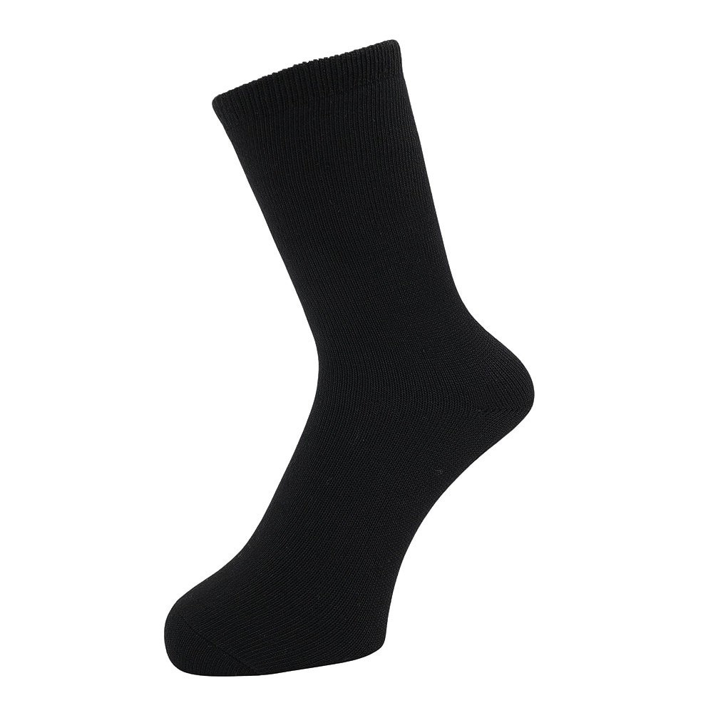 クー（Coo.）（レディース）3層構造 2足組 クルー丈 ソックス 895Q4GSA0080 BLK 黒  22-25cm